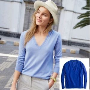 J.Crew Collection Cashmere Boyfriend V-neck Sweater
